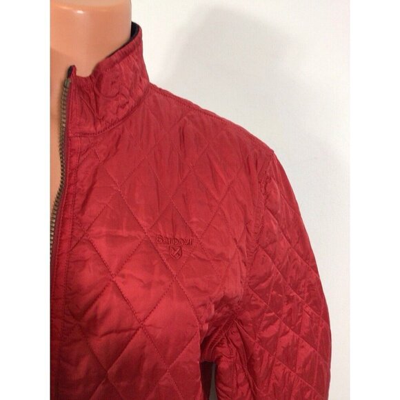 Barbour Lakeside Quilt Jacket Red Large Lightweight Quilted Coat - Picture 9 of 10